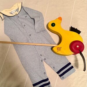 Vintage Ralph Lauren Layette Baby Boy Sailor 6–9M NWT Nautical RLL Monogram